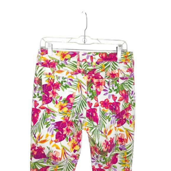 Tommy Bahama Marabella Blooms Ankle Skinny Jeans SZ 28 Boho Artisan Design - Picture 14 of 16